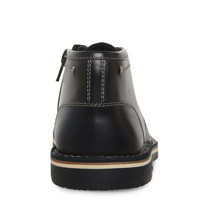 Botas Chukka Steve Madden Bharkeen Cuero Niños Negras | ES ZC832S